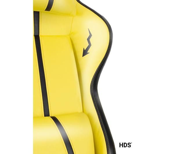 Игровое кресло Diablo Chairs X-One 2.0 Normal Size Electric Yellow (экокожа +ткань) - фото 9 - id-p1800378795