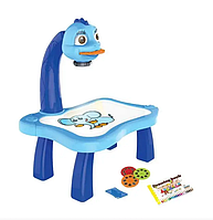Детский проектор для рисования со столиком PROJECTOR PAINTING Синий З39029 .Хит!