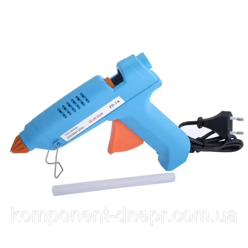 Пістолет клейовий ZD-7А під клей 11 мм, 60W