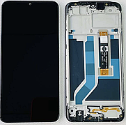 Дисплей (екран) для Oppo A12/A12s + тачскрин, чорний, p/n: 6A01B001AJ000, оригінал (64) з передньою панеллю