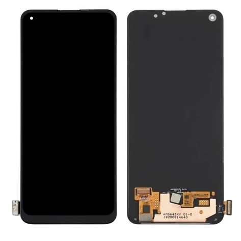 Дисплей (екран) для Oppo A74 4G/F19/F19 Pro + тачскрин, чорний, Amoled, оригінал (54), фото 1