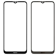 Скло дисплея (для переклеювання) для Nokia G10/ Nokia G20, чорне, оригінал (Китай), з олеофобним покриттям