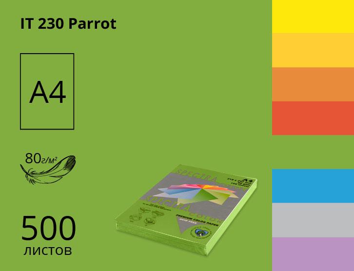 Папір А4 SINAR SPECTRA COLOR 80 г/м інтесив Parrot 230 зелений (500 аркушів) 16,4413