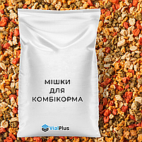 Мішки для комбікорма ламіновані з друком логотипа оптом 25 кг 75х50 см, фото 4