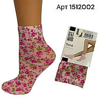 Капронові шкарпетки 50 Den для дівчаток Day Mod арт 1512002 Рожеві троянди