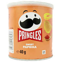 Чипси солодка паприка Прінглс Pringles sweet paprika 40g 12шт/ящ (Код: 00-00013914)