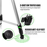 Якісний Штатив Tripod Тренога 1.5 м різьблення 5/8 стійка для лазерного рівня нівеліра, фото 4