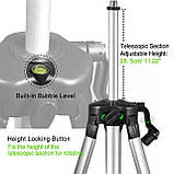 Якісний Штатив Tripod Тренога 1.5 м різьблення 5/8 стійка для лазерного рівня нівеліра, фото 5
