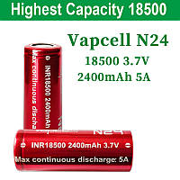 Аккумулятор Vapcell INR18500 N24 Li-Ion 18500, 2400mAh