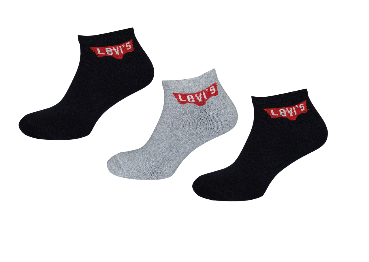 Спортивні Чоловічі шкарпетки Levi's 3 пари  41-45 Асорті  синій, чорний, сірий