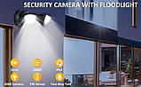 VOLADOR Security Floodlight Camera, WiFi-спостереження зі світлом, активація руху, 1080P HD, нічне бачення, фото 5