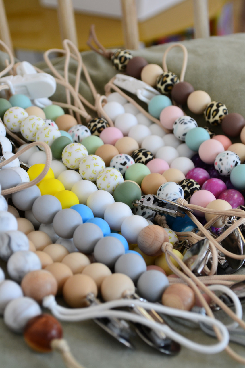 Тримач для пустушки силіконовий в асортименті, фото 1