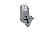 Шкарпетки чоловічі Лео лайкра OFF  40-45 Сірий, фото 2