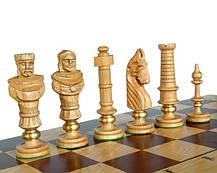 Елітні великі шахи Дубові Роял Люкс З-104 D з різбленими фігурами, фото 2