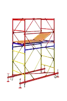 Вышка Тура передвижная 1.2х2/Н=3.4м, 1+1 комплект, Нmax: 21м