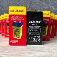 Аккумулятор для торговых весов и фонарей 4в 4ач MX-ALTAS AGM Акб свинцово-кислотный 4v 4ah 20hr