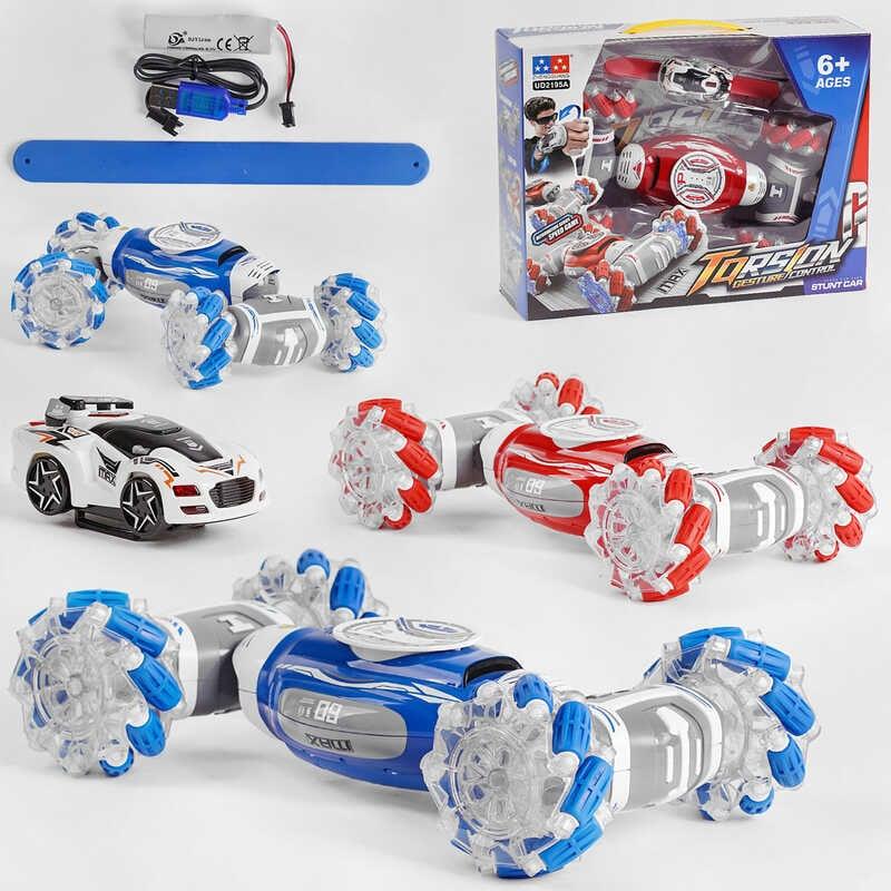 Дитяча трюкова машинка керована жестами UD 2195 A "Torsion gesture control" на роликових колесах, 2 кольори, фото 1