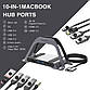 Док-станція 10-в-1 Thunderbolt 3, HDMI×2, RJ45, Type-C, USB×3, Jack 3.5mm, SD, Micro SD, фото 4