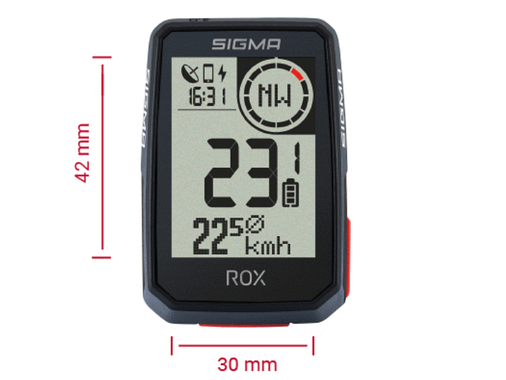 Велокомп’ютер бездротовий Sigma Sport ROX 2.0 Black, фото 3