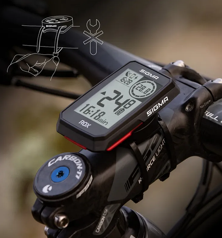 Велокомп’ютер бездротовий Sigma Sport ROX 2.0 Black, фото 4