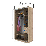 Шафа-купе (1000-1800*600*2200), фото 3