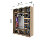 Шафа-купе (1000-1800*600*2200), фото 6