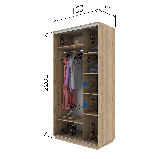 Шафа-купе (1000-1800*600*2200), фото 2