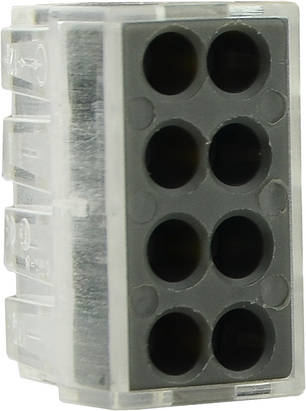 Клемник АСКО-УКРЕМ CMK-108 для розподільчих коробок, 8-провідний, безвинтовий, 100 шт., фото 1