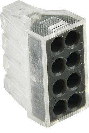 Клемник АСКО-УКРЕМ CMK-108 для розподільчих коробок, 8-провідний, безвинтовий, 100 шт., фото 3