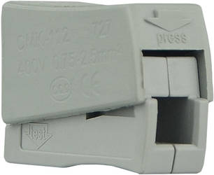 Клемник з'єднувальний АСКО CMK-112, 2-провідна клема для світильників, 24А, 250В, фото 2