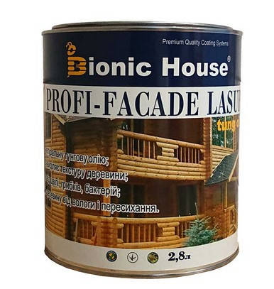Фарба для дерева PROFI-FACADE LASUR tung oil 1 л різні кольори, фото 1