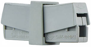 Клемник з'єднувальний АСКО-УКРЕМ CMK-201, 2-провідний безгвинтовий, 24A, сірий, фото 2