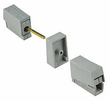 Клемник з'єднувальний АСКО-УКРЕМ CMK-201, 2-провідний безгвинтовий, 24A, сірий, фото 3