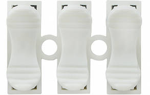 Клемник АСКО-УКРЕМ CMK-823 для кабелю 1,5 мм², 3 контакти, білий, 100 шт., фото 3