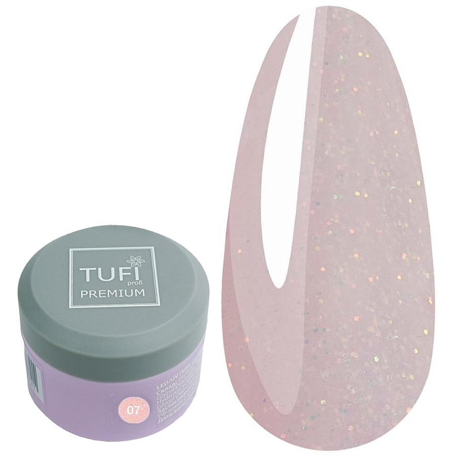LED/UV гель для нарощення TUFI profi PREMIUM Gel 07 Shine Witch 5 г