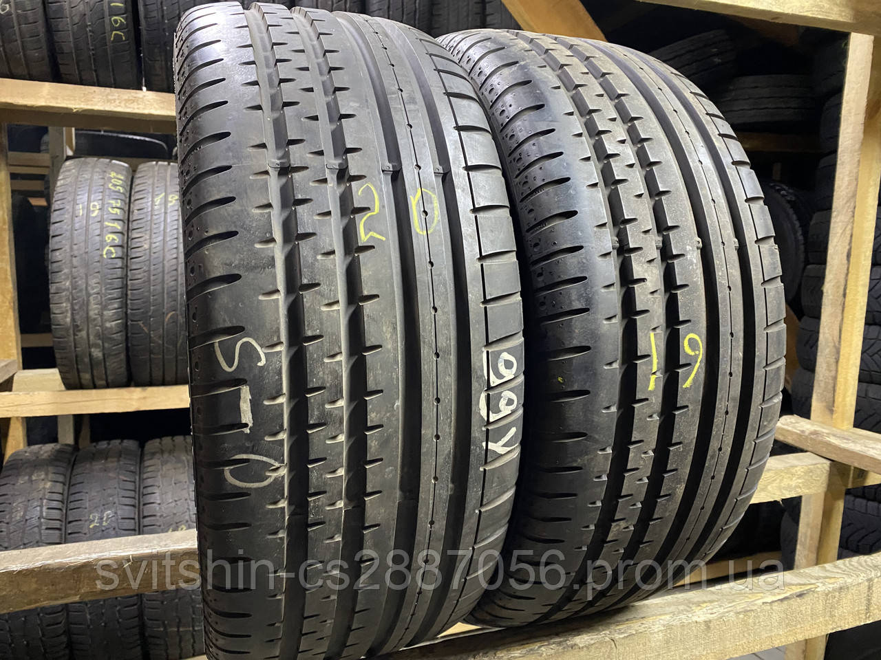 Літні шини 255/45R18 Continental SportContact2 8мм 19/20рік, фото 1