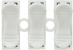 Клемник з’єднувальний АСКО-УКРЕМ CMK-823, 3 контакти, переріз до 6 мм², білий, фото 2