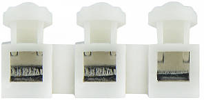 Клемник з’єднувальний АСКО-УКРЕМ CMK-823, 3 контакти, переріз до 6 мм², білий, фото 3