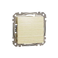 Одноклавішний вимикач, Береза, Sedna Design&Elements,SDD180101 Schneider Electric
