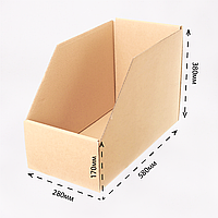 Коробка самосборная 580х280х380 мм складская пятислойная бурая для отправки товаров