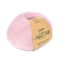 Пряжа DROPS Brushed Alpaca Silk 12 Светло-розовый