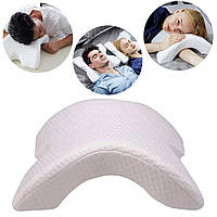 Ортопедическая выгнутая подушка с эффектом памяти (35*30*13 см) Nap pillow NJ-137 / Подушка для шеи