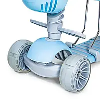 Самокат Scooter Smart 5 в 1 блакитний із бортиком оптом, фото 9