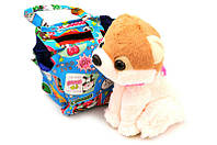 Собачка-игрушка "Хаски" , в сумке игрушечная детская мягкая щенок звуковые эффекты игровая музыкальная