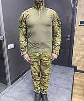 Армійська Кофта Убакс, мультикам Койот, розмір XXL, тактична сорочка Убакс мультикам, фото 3