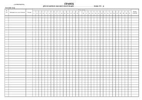 Графік роботи медичного персоналу А3 (односторонній)