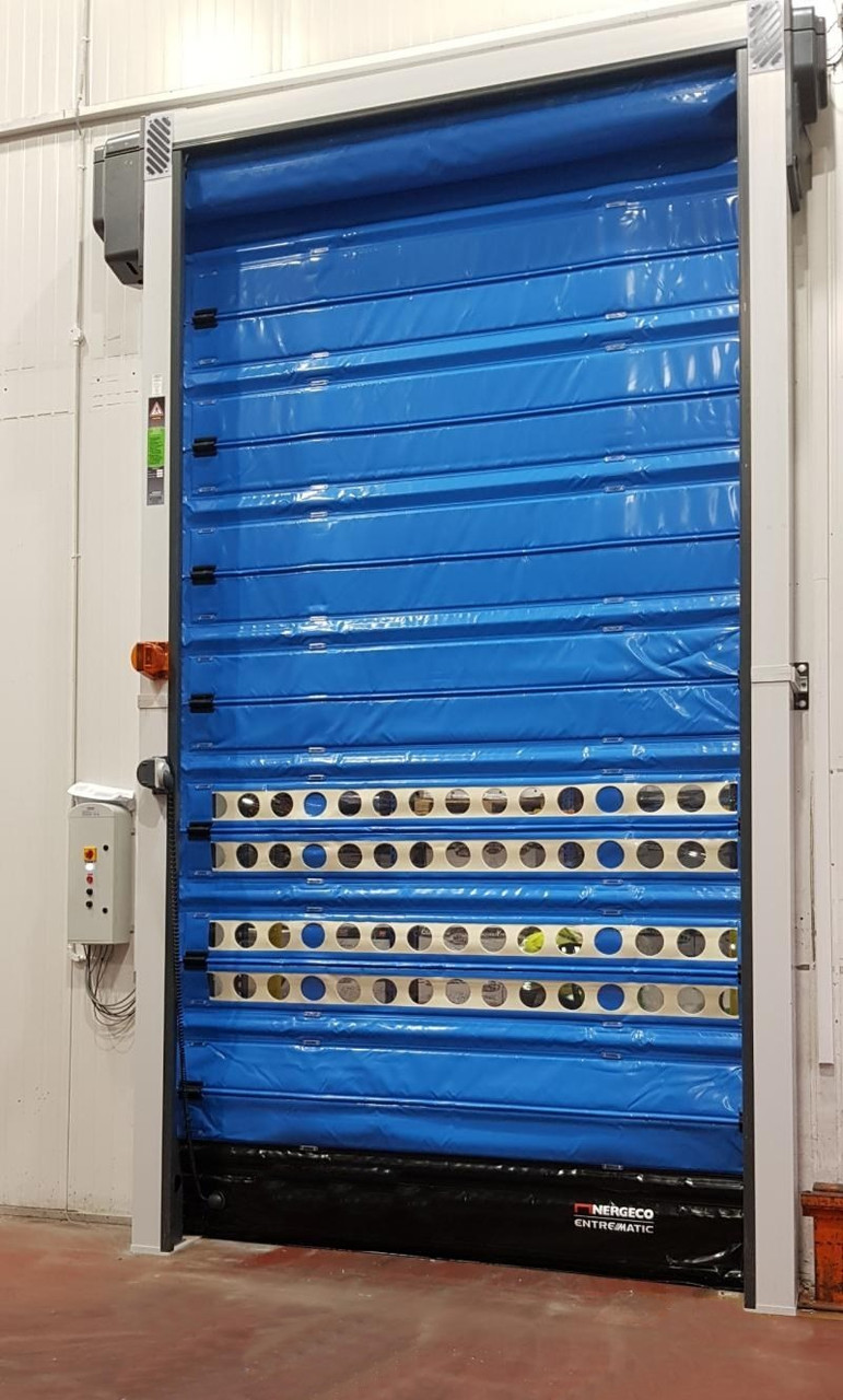 Швидкісні складчасті ПВХ ворота C CHILL 5 для холодильних камер та складів до 0С, 3000*4000 мм