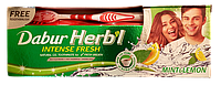 Натуральная аюрведическая зубная паста + щетка 150 мл - Herb'l Mint & Lemon Dabur Мята с Лимоном