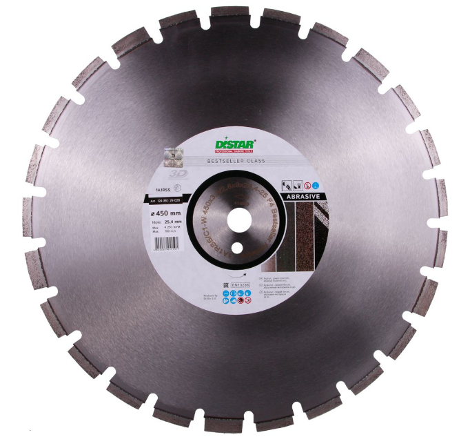 Алмазний диск Distar по бетону 1A1RSS/C3-W 232x2,4/1,6x12x22,23-16 Classic