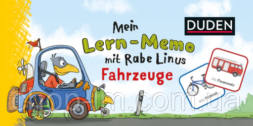 Mein Lern-Memo mit Rabe Linus — Fahrzeuge / Карточки